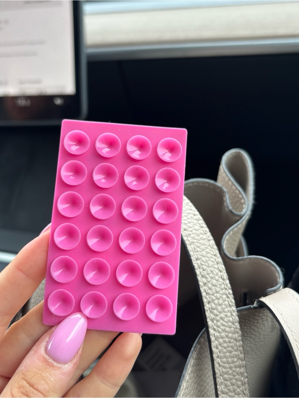 Pink Suction Bubble Phone Case Accessory